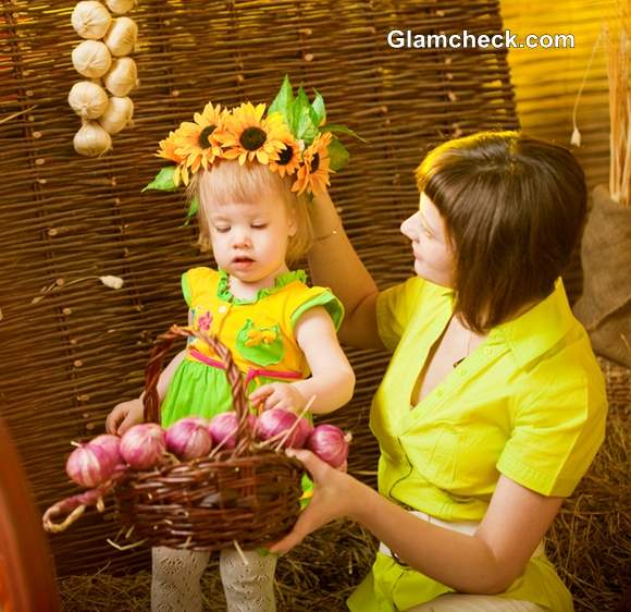 Thanksgiving Hairstyles for Little Girls – Sunflower Wreath