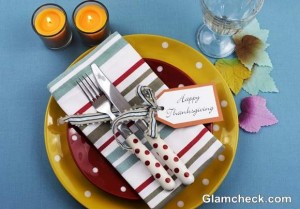 Thanksgiving meal Candle light