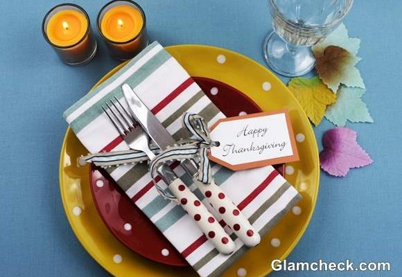 Thanksgiving meal Candle light