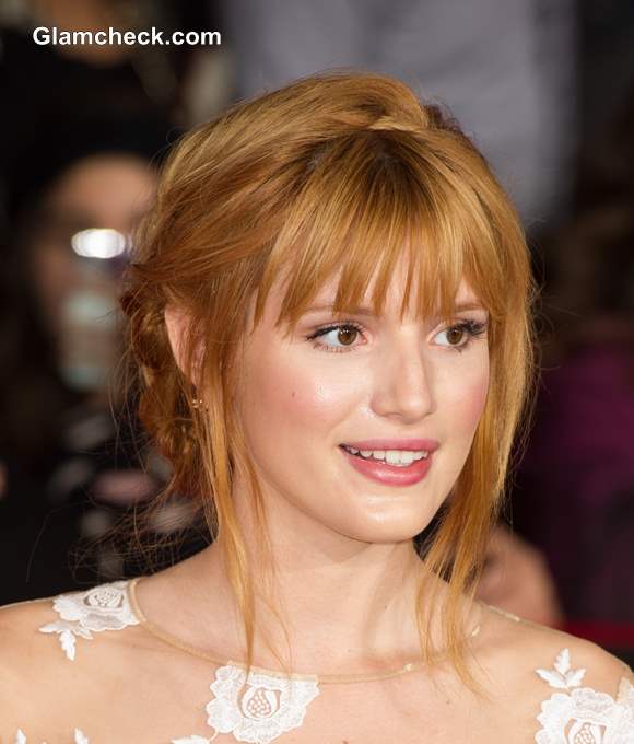 Bella Thorne Hairstyle 2013 Bun and Braid