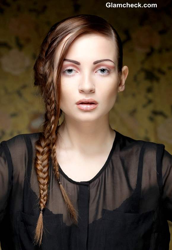 How to Make Side-swept Double Fishtail Braid Hairstyle