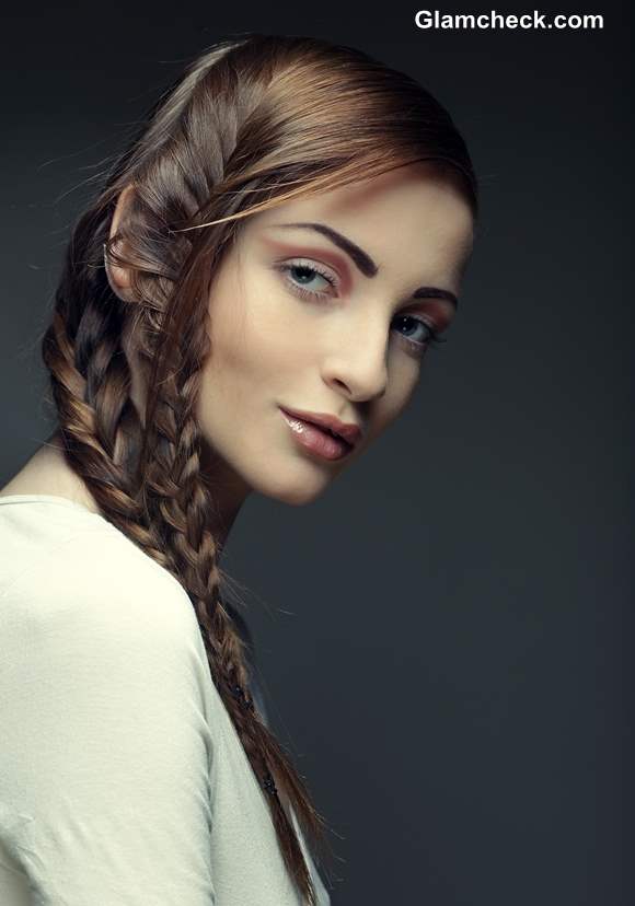 How to Make Side-swept Double Fishtail Braid