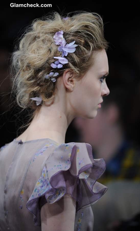 SS 2014 Flower Hairstyle and Accessory Trend