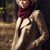 Neutral Double Breasted Coat for Women