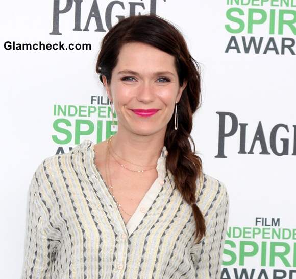 Katie Aselton 2014 Braid Hairstyle