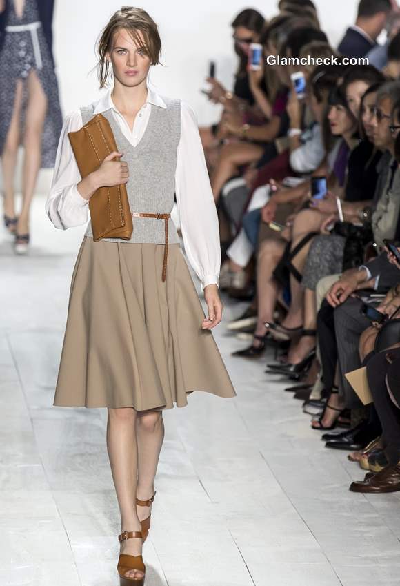 Khaki Skirt for Formal look Michael Kors ss 2014