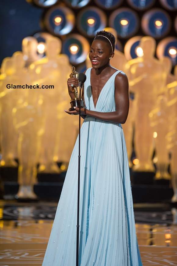 Lupita Nyong in Prada at Oscars 2014