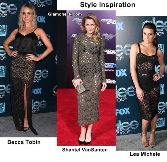 Style Inspiration - Celebs in See-through Lace Dresses