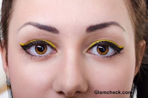 Yellow Eye Makeup for Spring
