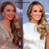Carrie Underwood and Danielle Bradburry Side Curls