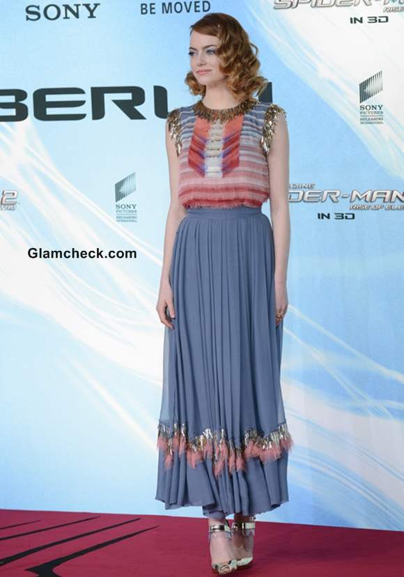 Emma Stone in Chanel at The Amazing Spider-Man 2 Berlin Premiere