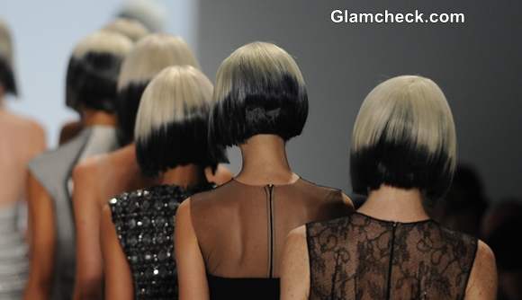 Asymmetric bob with blunt bangs Hairstyle Trend s-s 2014 Carmen Marc