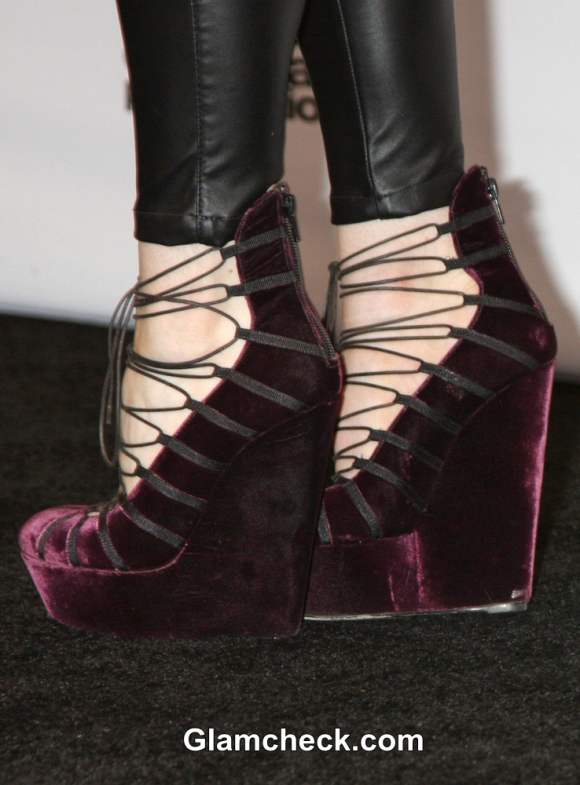 John Galliano Velvet Platform Heels