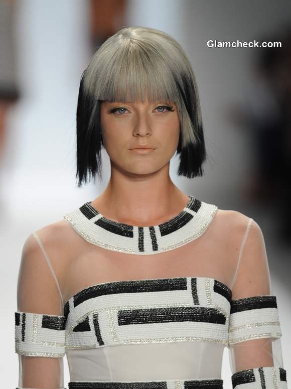 Techno Tribal Hair Color Trend S-S 2014  Carmen Marc Valvo