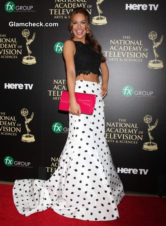Chrishell Stause Dons Cropped Top Look for Emmys 2014
