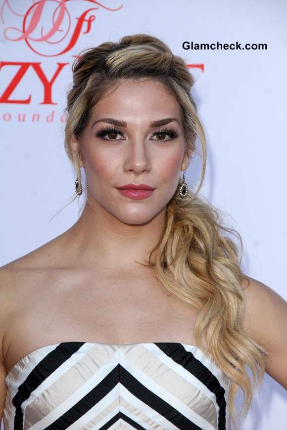 Celeb Hair Color 2014 Allison Holker Darker Roots with Blonde Locks