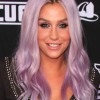 Kesha flaunting her lilac purple hair at the Planes Fire Rescue World Premiere