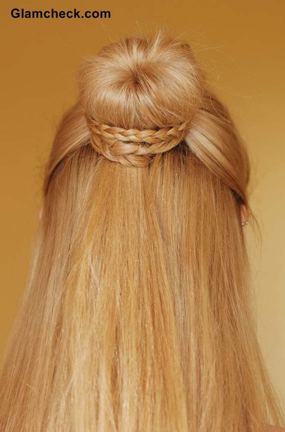 Cinderella Braid Knot bun Hairstyle DIY