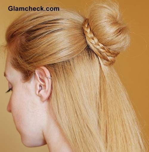 Cinderella Braid Knot bun Hairstyle