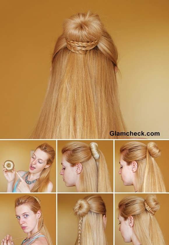 Hairstyle Tutorial Cinderella Braid Knot bun