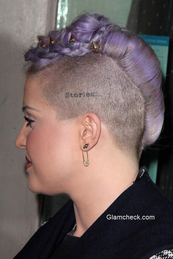 Kelly Osbourne Sports Edgy Braided Mohawk at 