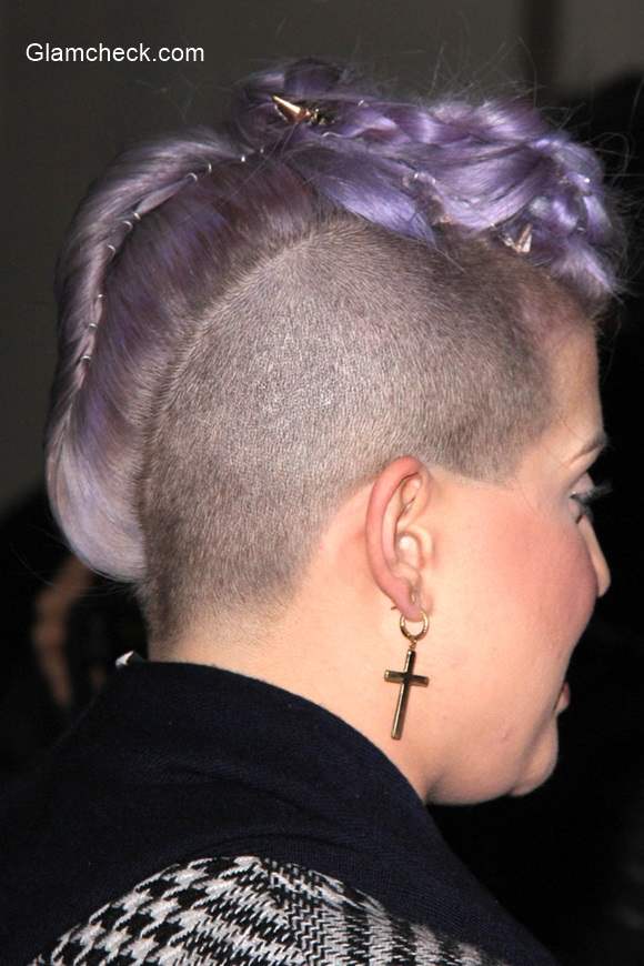 Kelly Osbourne's New Shaved Purple Mohawk