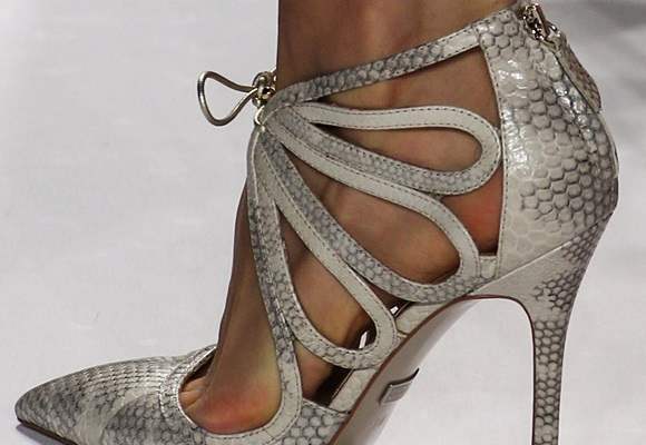 Petal Cutout Stilettos by Badgley Mischka MBFW Spring 2015