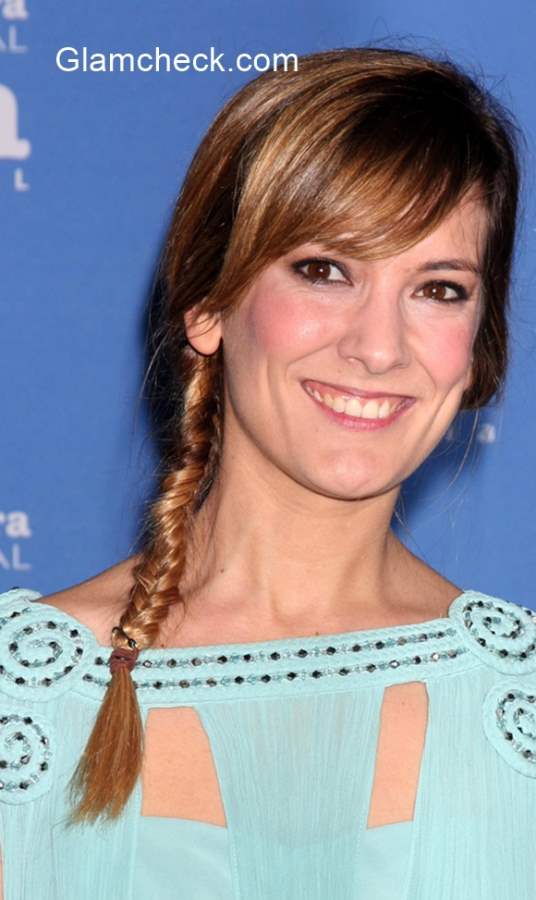 Celeb Braid Hairstyle - Miriam Cabeza 2015