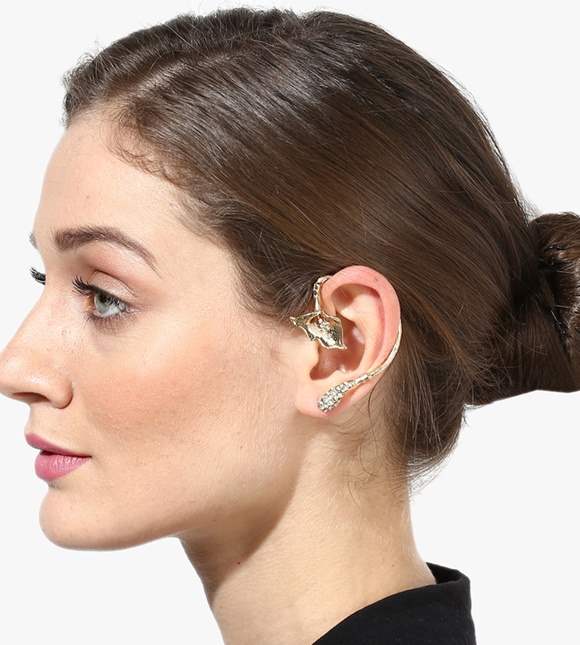 Blueberry Gold Ear Cuff