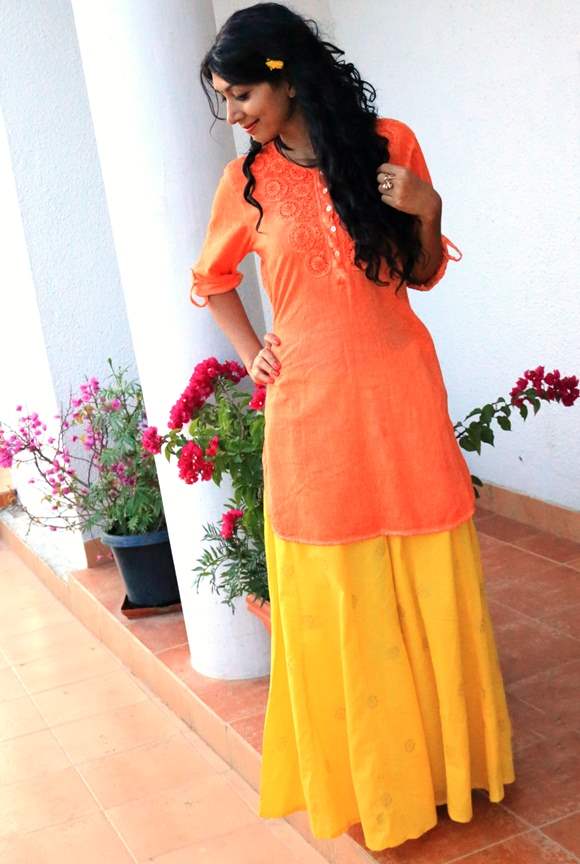 Krishna Janmashtami Outfit - Yellow and Orange