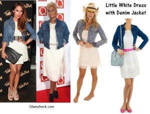 Little White Dress with Denim Jacket – Styling