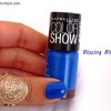 Maybelline Color Show Nailpolish - Blazing Blue Bright Sparks REVIEW
