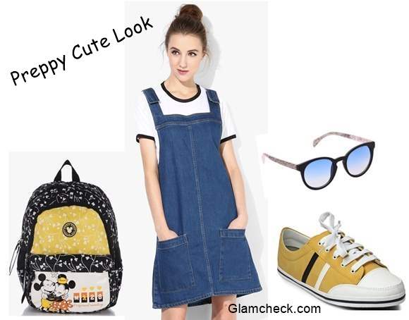 Miss Bennett London Denim Dress for a Preppy Cute Look