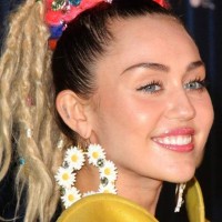 Flower Costume - Miley Cyrus beings flower power to the Hilarity for Charity