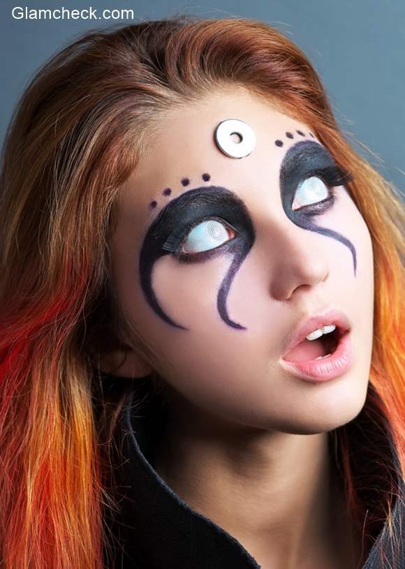 Halloween Makeup Zombie White Eyes