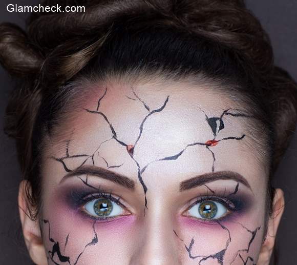 Cracked up Halloween  Makeup 