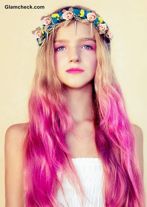 Ombre Pink Hair Color