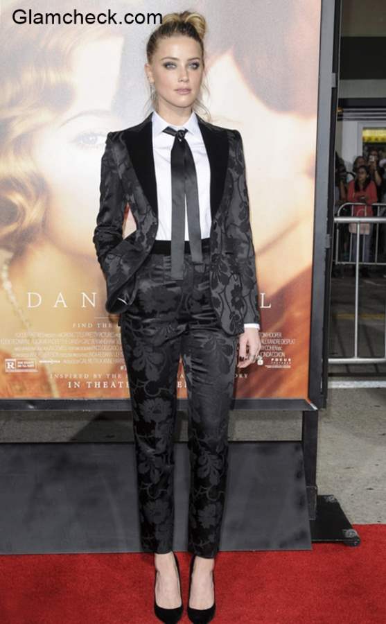 Amber Heard goes Androgynous at The Danish Girl premiere in Los Angeles