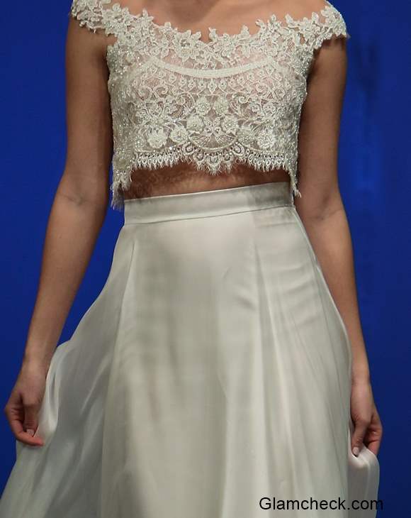 Bridal Crop Top and Skirt Trend