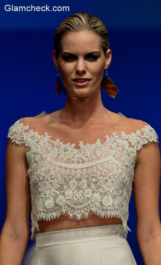 Bridal Lace Crop Top Limor Rosen Fall-Winter 2016