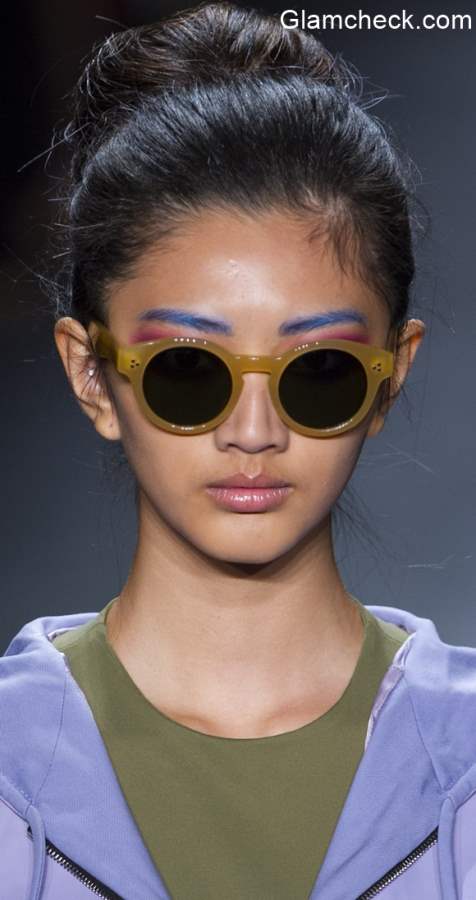 Colored Eyebrows - Georgine Spring 2016 for NYFW