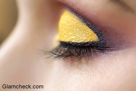 Golden Yellow Eye Makeup