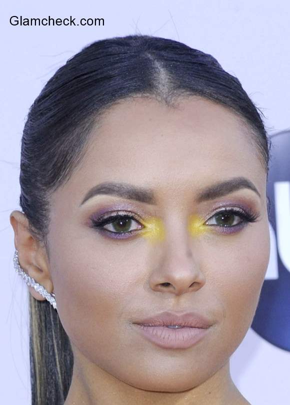 Kat Graham striking Yellow Eye Makeup - Yay or Nay