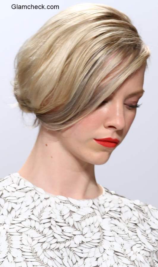 Low Side Bun - Hairstyle Trend at Carmen Marc Valvo Show