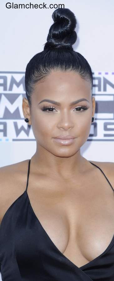 Top Knot Hairstyles Christina Milian
