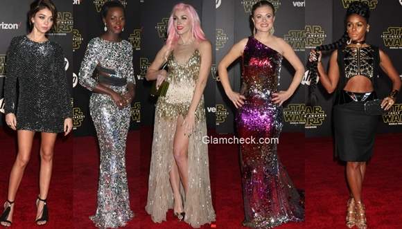 Celebs in Sequins Gowns and Dresses