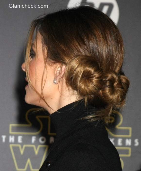 Maria Menounos Princess Leia inspired Hairstyle