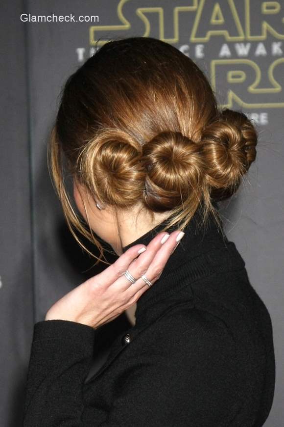 Maria Menounos's Princess Leia inspired Hairstyle