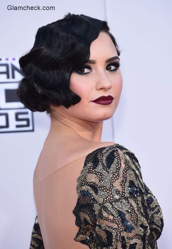 Retro Bob Hairstyle Demi Lovato