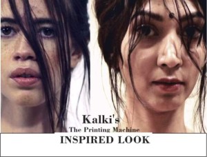 Kalki Koechlin - The Printing Machine Inspired Look